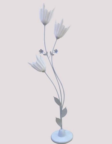 Торшер напольный фигурный (светильник) Мелодия Света плафоны из стекла Белый картинка 